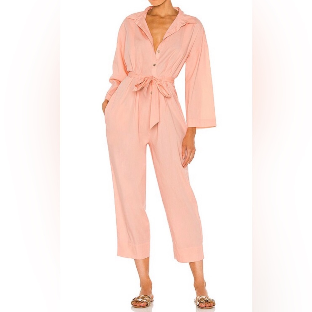 Free People Camron Tie-Waist Jumpsuit. Size M